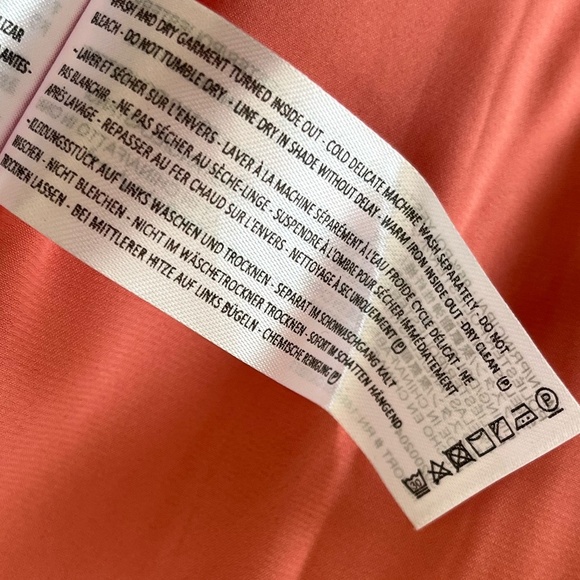 KEEPSAKE x ANTHROPOLOGIE | Landslide Ruffle Fitted Mini Dress in Coral | Size S - Picture 14 of 14